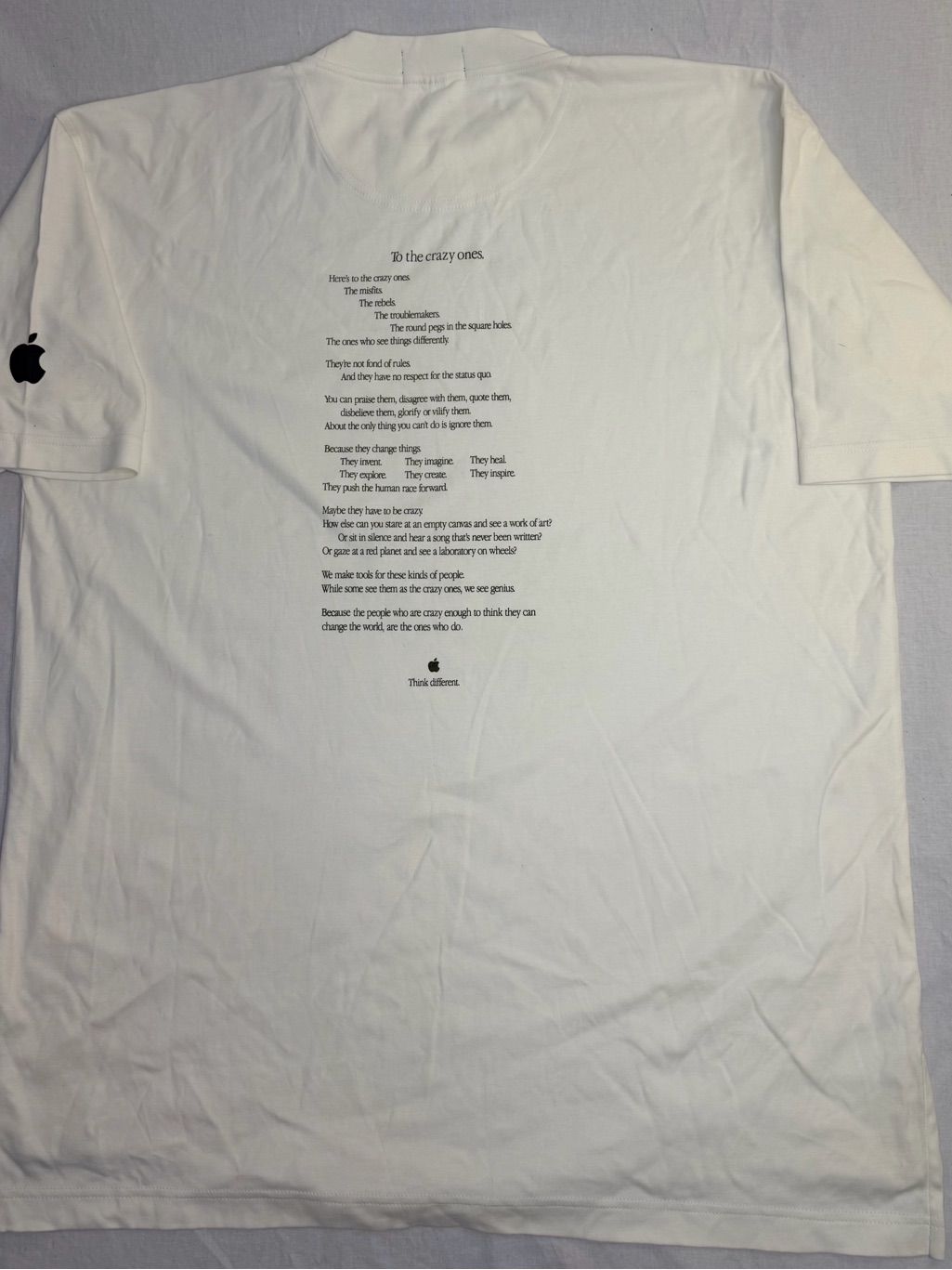 Vintage Apple Think Different “To The Crazy Ones” Shirt Large